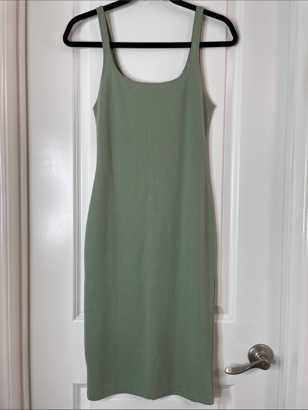 Zara Sage Green Tank Midi Dress